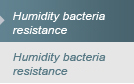 Humidity bacteria resistance